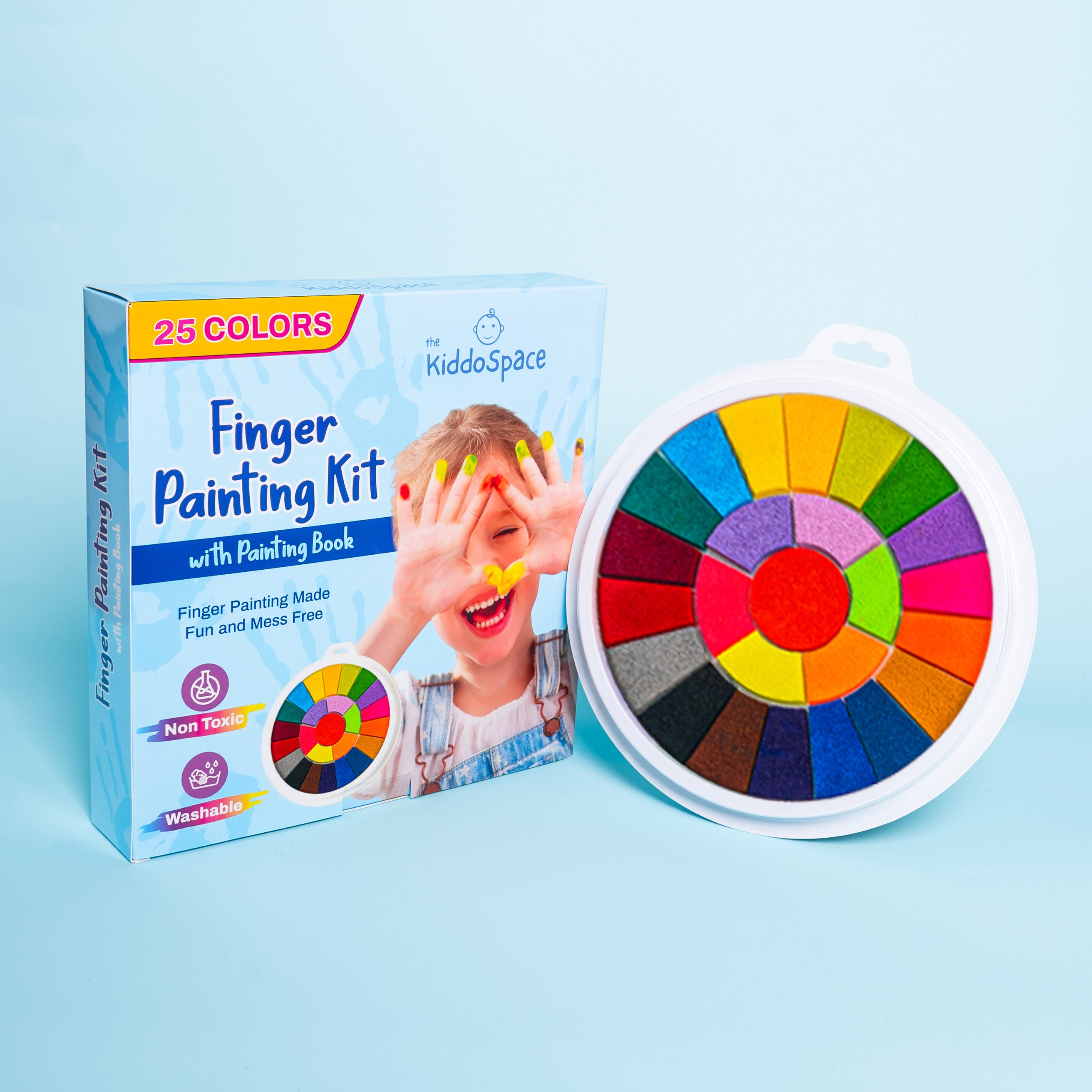 Kiddospace’s Finger Painting Kit - Let your child express their creativity mess-free